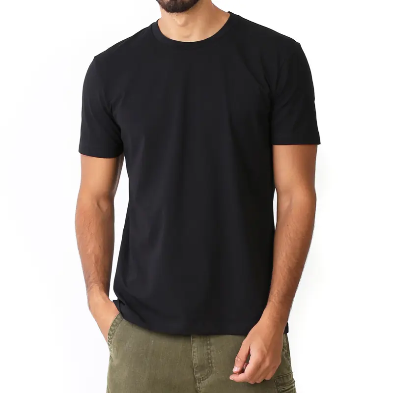 Round Neck Cotton Stretch T-Shirt