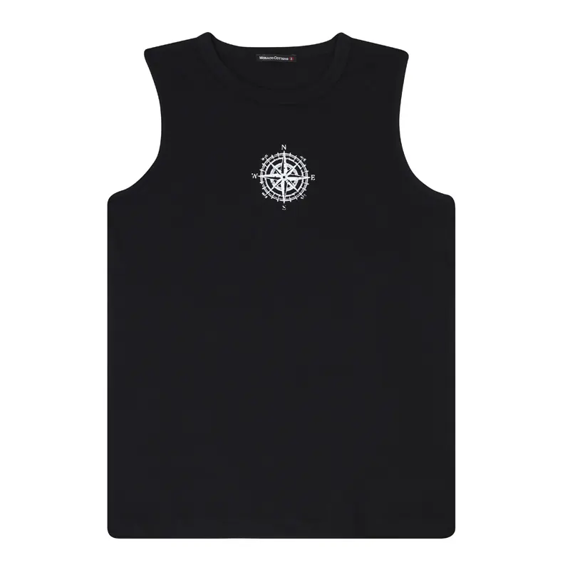 Printed Sleeveless T-Shirt