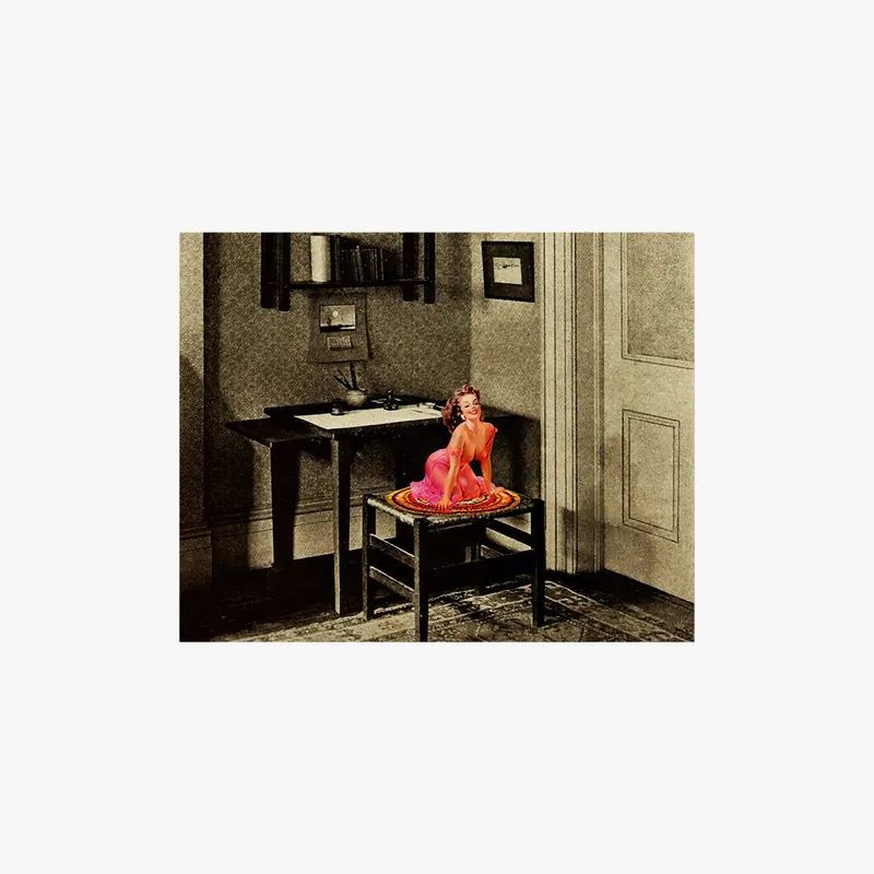 Girl on Chair-Postcard